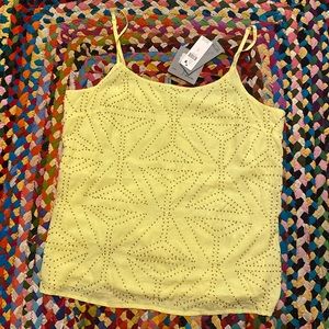 NWT 98$ Anthropologie Bl-nk Sleeveless Beaded Tank Camisole Small